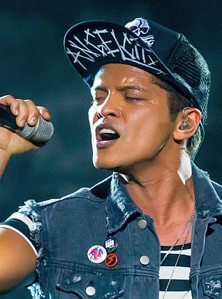 Bruno Mars in concert at the Cosmopolitan, Las Vegas, America - 16 Feb 2014